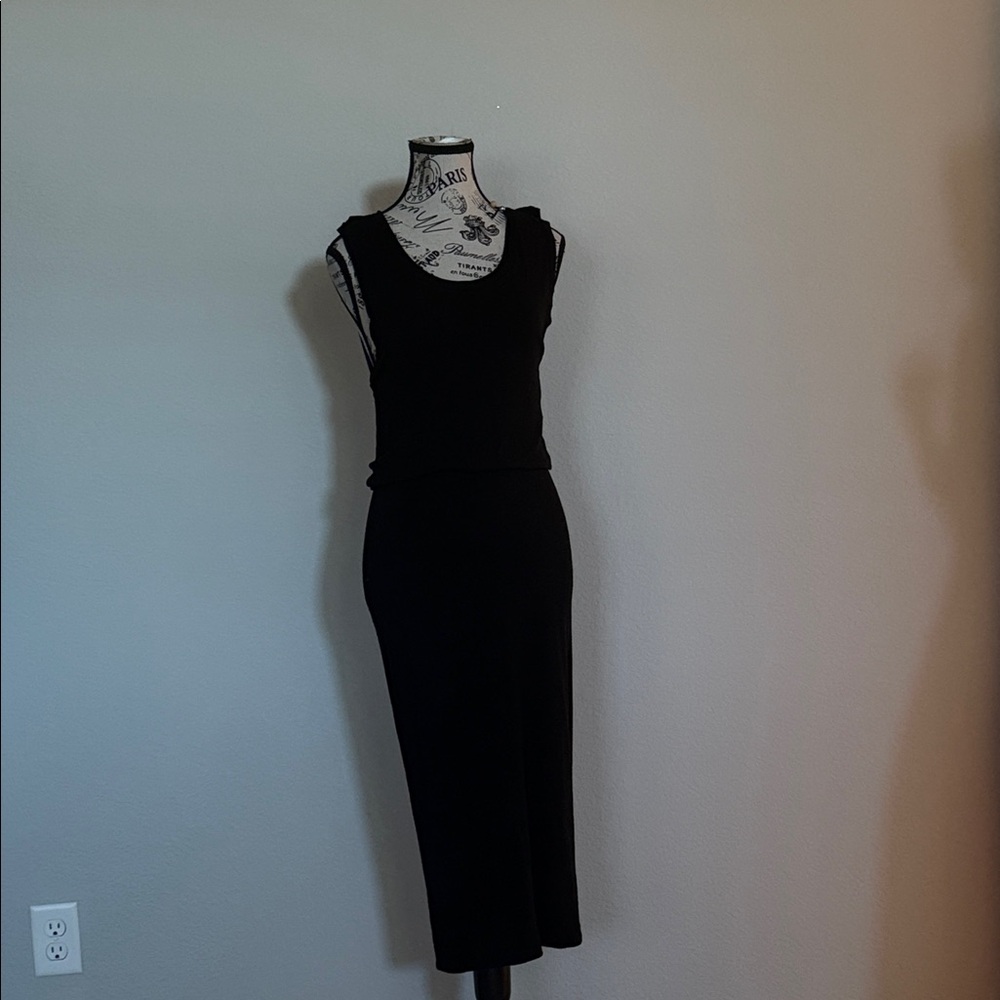 Leith Black Midi Dress